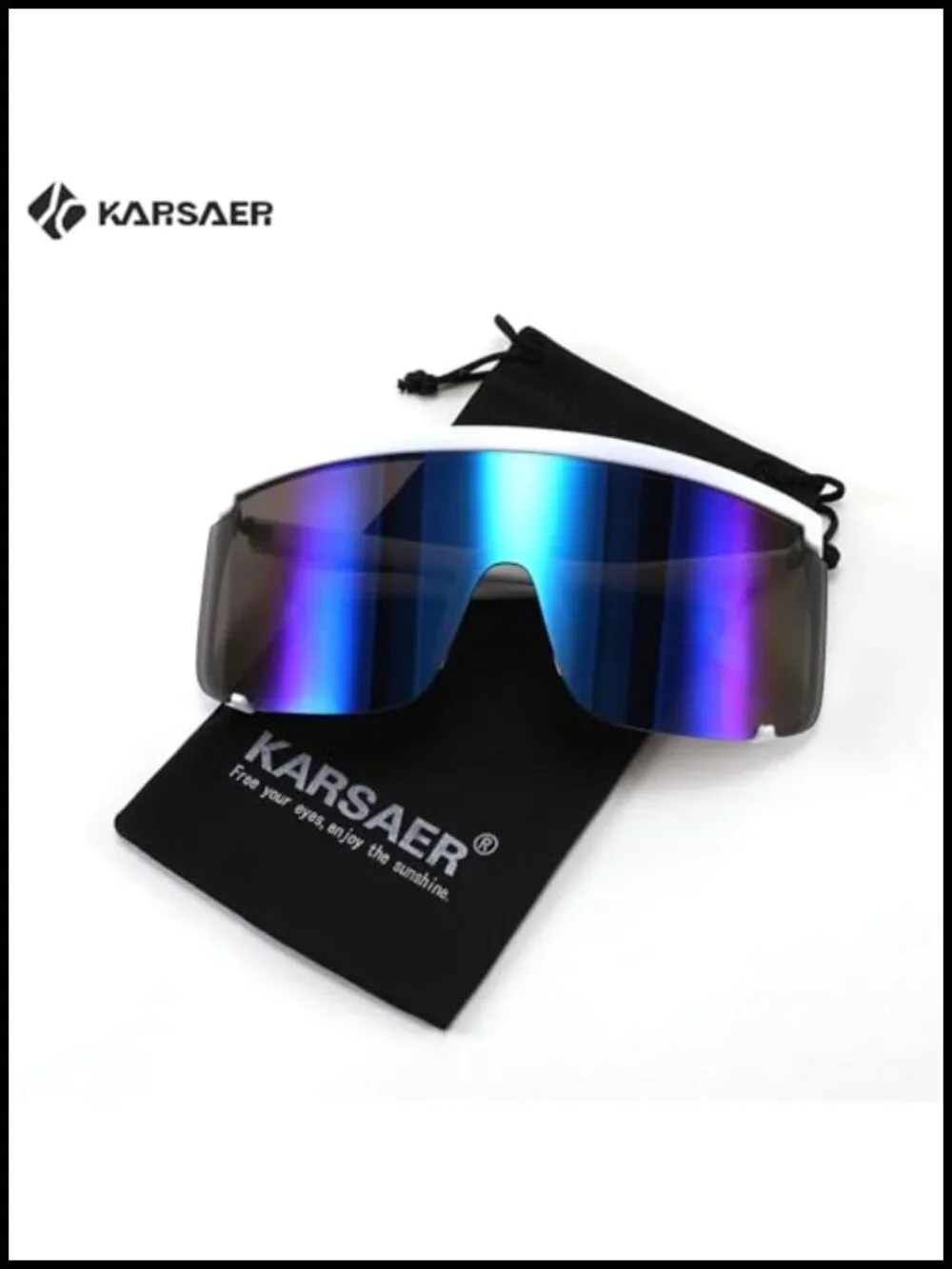 Oversized Shield Sunglasses UV400 Protection Cycling Outdoor Sports Visor Shades